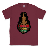 Burgundy Remember your roots Classic Tee - FaDigitalArtStudio