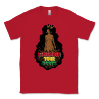 Red Remember your roots Classic Tee - FaDigitalArtStudio