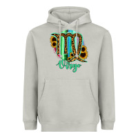 Moon Dust Virgo Zodiac Sign Sunflower Leopard Serape Heavyweight Hoodie - RanaPortraitStore