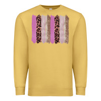 Antique Gold pink glitter leopard brushstroke background Premium Sweatshirt - RanaPortraitStore