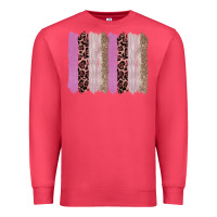 Cardinal pink glitter leopard brushstroke background Premium Sweatshirt - RanaPortraitStore