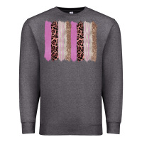 Charcoal Heather pink glitter leopard brushstroke background Premium Sweatshirt - RanaPortraitStore