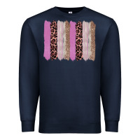 Navy pink glitter leopard brushstroke background Premium Sweatshirt - RanaPortraitStore