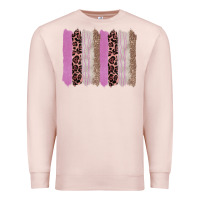 Pale Pink pink glitter leopard brushstroke background Premium Sweatshirt - RanaPortraitStore