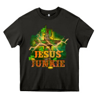 Asphalt Jesus junkie St. Patricks Day Heavy Core Tee - FaDigitalArtStudio
