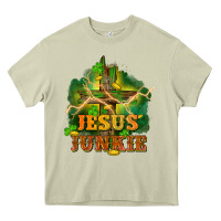 Mossy Jesus junkie St. Patricks Day Heavy Core Tee - FaDigitalArtStudio