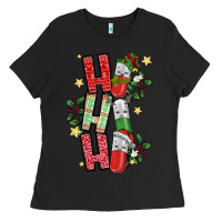 Black ho ho ho pharmacy Ladies Tee - CowhideDigitalArt