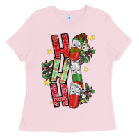 Bubblegum Pink ho ho ho pharmacy Ladies Tee - CowhideDigitalArt
