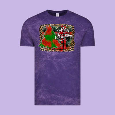 Merry Christmas Trees Vintage Tee Designed By Cowhidedigitalart