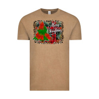 Vintage Coffee merry Christmas trees Vintage Tee - CowhideDigitalArt
