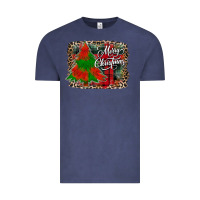 Vintage Denim merry Christmas trees Vintage Tee - CowhideDigitalArt