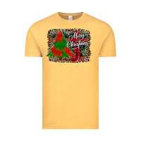 Vintage Mustard merry Christmas trees Vintage Tee - CowhideDigitalArt