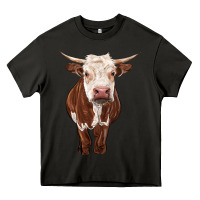 Asphalt hereford cow Heavy Core Tee - RanaPortraitStore