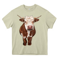 Mossy hereford cow Heavy Core Tee - RanaPortraitStore