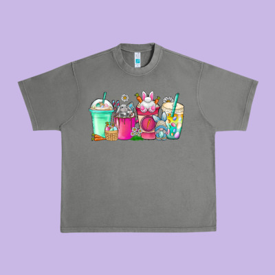 Easter Day Coffee Urban Heavy Tee Designed By Cowhidedigitalart