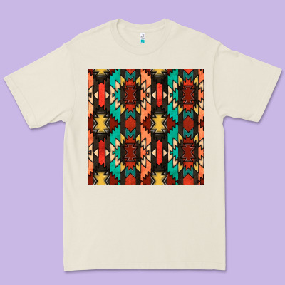Native American Aztec Seamless Pattern Premium Tee Designed By Bundleandbundleshop