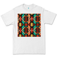 White native american aztec seamless pattern Premium Tee - BundleAndBundleShop