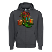 Smoke cowboy hat with boots christmas Zipper Hoodie - RanaPortraitStore