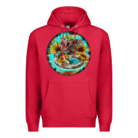 Cardinal rattlesnake and sunflower Premium Hoodie - BarkalooDesign