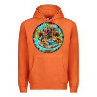 Carrot rattlesnake and sunflower Premium Hoodie - BarkalooDesign