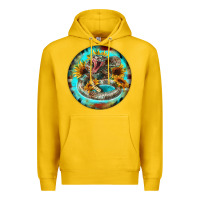 Lemon rattlesnake and sunflower Premium Hoodie - BarkalooDesign
