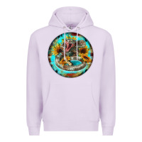 Lilac rattlesnake and sunflower Premium Hoodie - BarkalooDesign