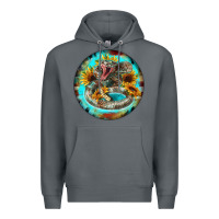 Rock rattlesnake and sunflower Premium Hoodie - BarkalooDesign