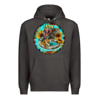 Smoke rattlesnake and sunflower Premium Hoodie - BarkalooDesign