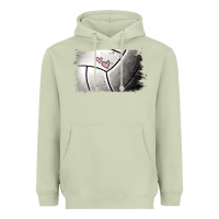 Matcha Volleyball Brushstroke Heavyweight Hoodie - RanaPortraitStore