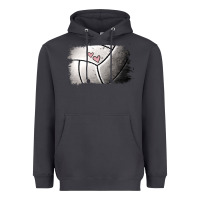 Smoke Volleyball Brushstroke Heavyweight Hoodie - RanaPortraitStore