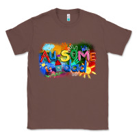 Chestnut Au-some dad Autism Classic Tee - FaDigitalArtStudio