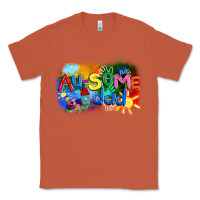 Copper Au-some dad Autism Classic Tee - FaDigitalArtStudio