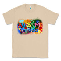 Mushroom Au-some dad Autism Classic Tee - FaDigitalArtStudio