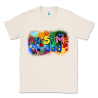 Natural Au-some dad Autism Classic Tee - FaDigitalArtStudio