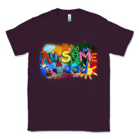 Plum Au-some dad Autism Classic Tee - FaDigitalArtStudio