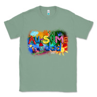 Sage Au-some dad Autism Classic Tee - FaDigitalArtStudio