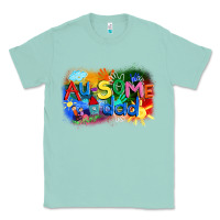 Seafoam Au-some dad Autism Classic Tee - FaDigitalArtStudio