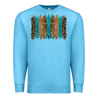 Ocean Blue glitter turqoise leopard tooled leather background Premium Sweatshirt - RanaPortraitStore