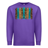 Purple glitter turqoise leopard tooled leather background Premium Sweatshirt - RanaPortraitStore