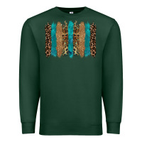 Sports Green glitter turqoise leopard tooled leather background Premium Sweatshirt - RanaPortraitStore