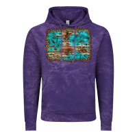Cloud Purple western turquoise stone aztec tiger pattern background Vintage Hoodie - Artiststas