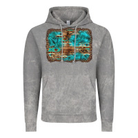 Cloud Rock western turquoise stone aztec tiger pattern background Vintage Hoodie - Artiststas