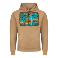 Vintage Camel western turquoise stone aztec tiger pattern background Vintage Hoodie - Artiststas