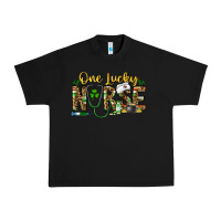 Black one lucky nurse Urban Heavy Tee - CowhideDigitalArt