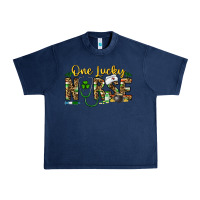 Navy one lucky nurse Urban Heavy Tee - CowhideDigitalArt