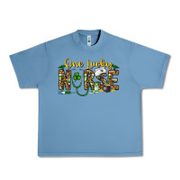 Pebble Blue one lucky nurse Urban Heavy Tee - CowhideDigitalArt