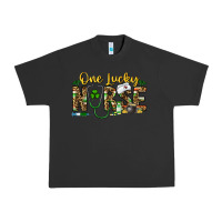 Pigment Black one lucky nurse Urban Heavy Tee - CowhideDigitalArt