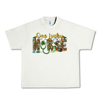 Pistachio one lucky nurse Urban Heavy Tee - CowhideDigitalArt