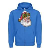 True Royal santa with snow Zipper Hoodie - RanaPortraitStore