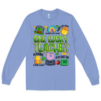 Colony Blue one lucky teacher lucky charm Long Sleeve Tee - Artiststas